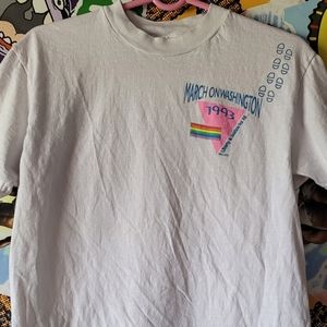 1993 March On Washington LGBTQ Vintage T-Shirt M Equal Rights